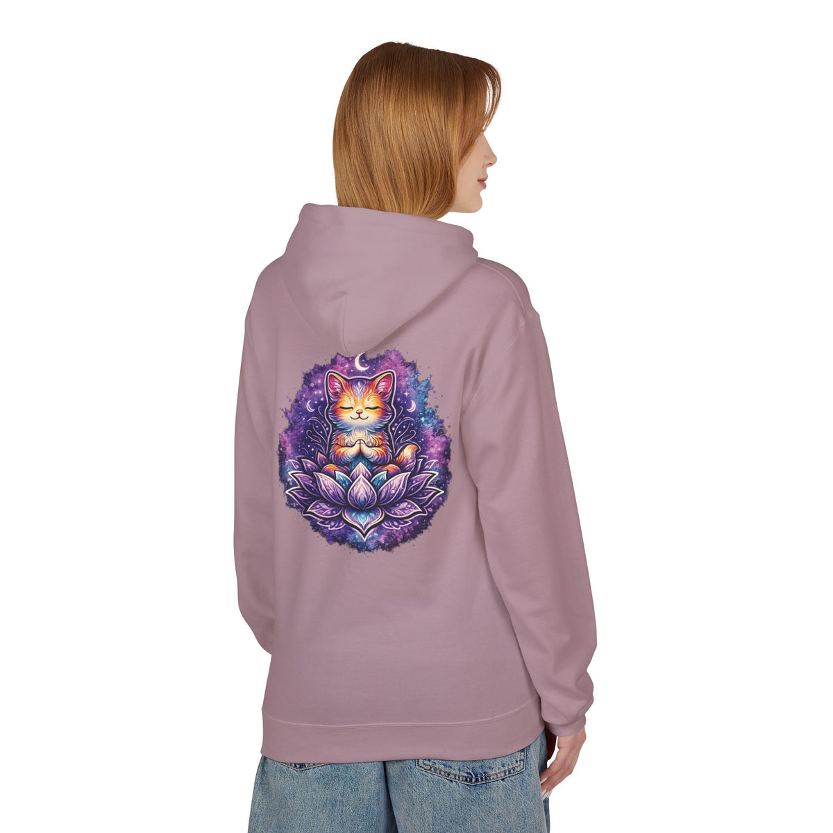 Luna the Serene Kitten Mindfulness Hoodie